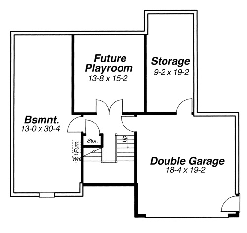 Lower Level image of INGRAM House Plan